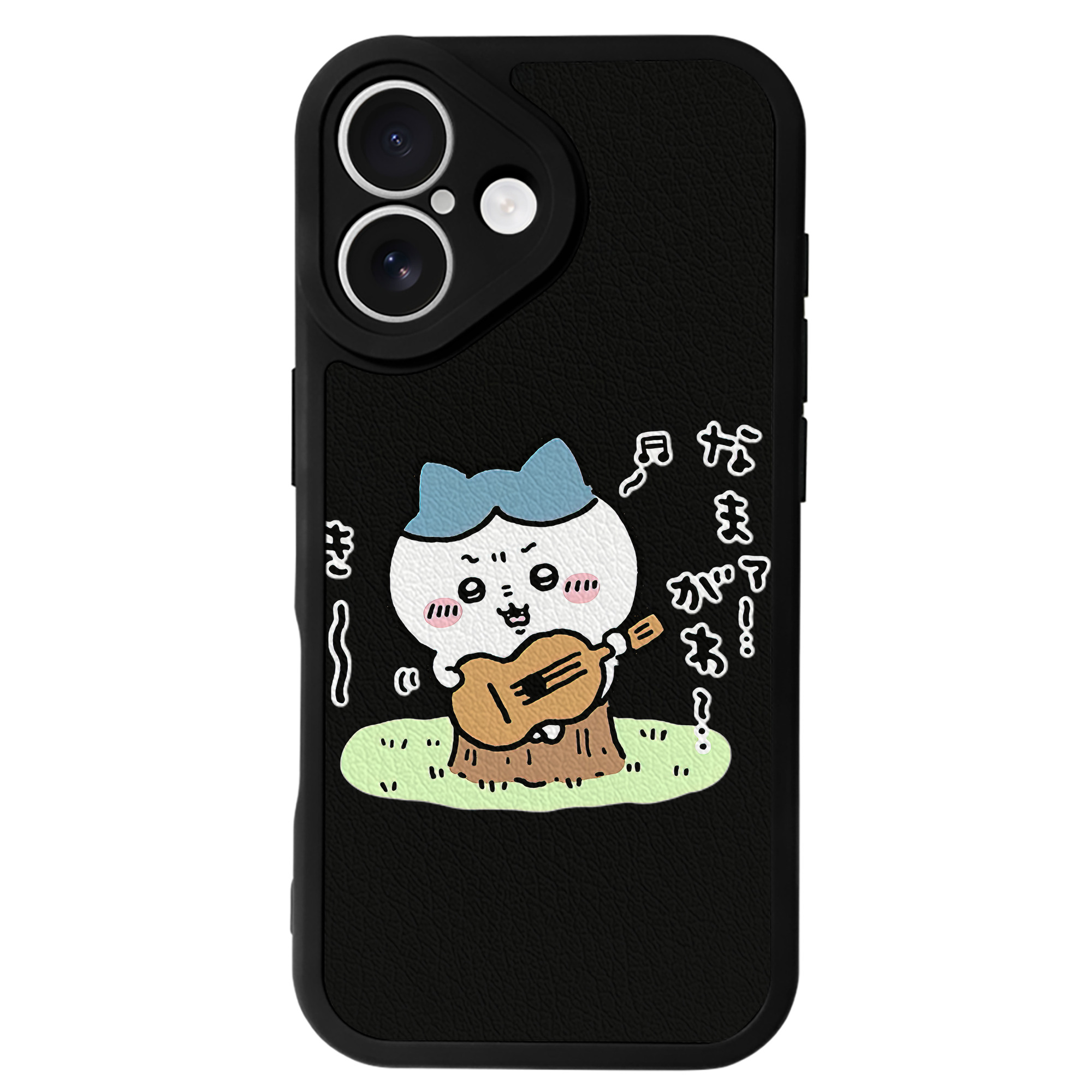 （画像用） ちいかわ ハチワレ Chii-kawa hachiware 【iPhone 16シリーズ対応】シリコンスマホケース（レザー調） 材質：シリコン